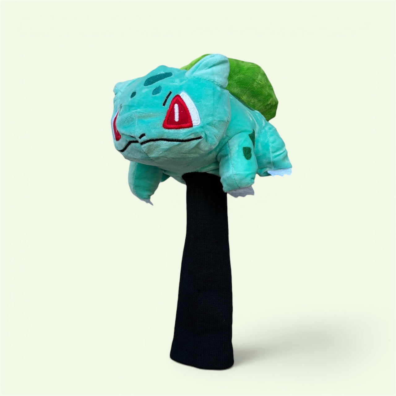 Bulbasaur hybrid golf cover showing knit sock neck shaft protection