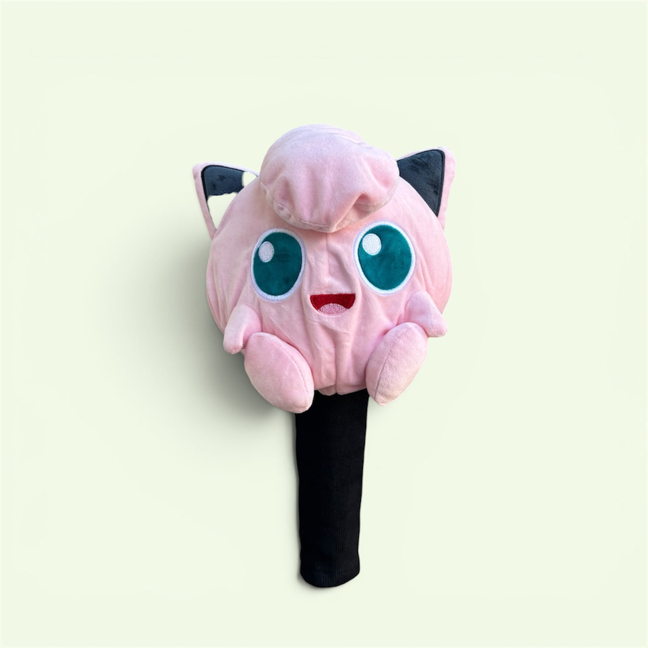 Jigglypuff golf head cover fitted to a 460cc driver head
