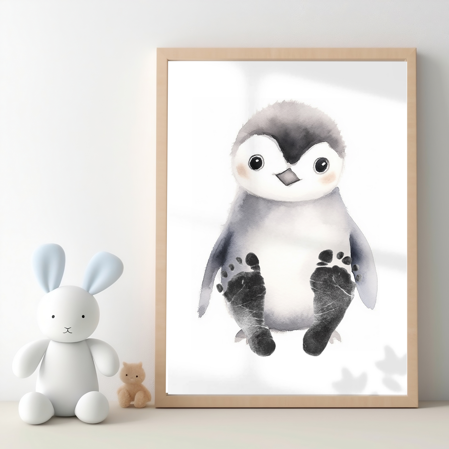 Baby Footprint Kit - Penguin (Digital File)