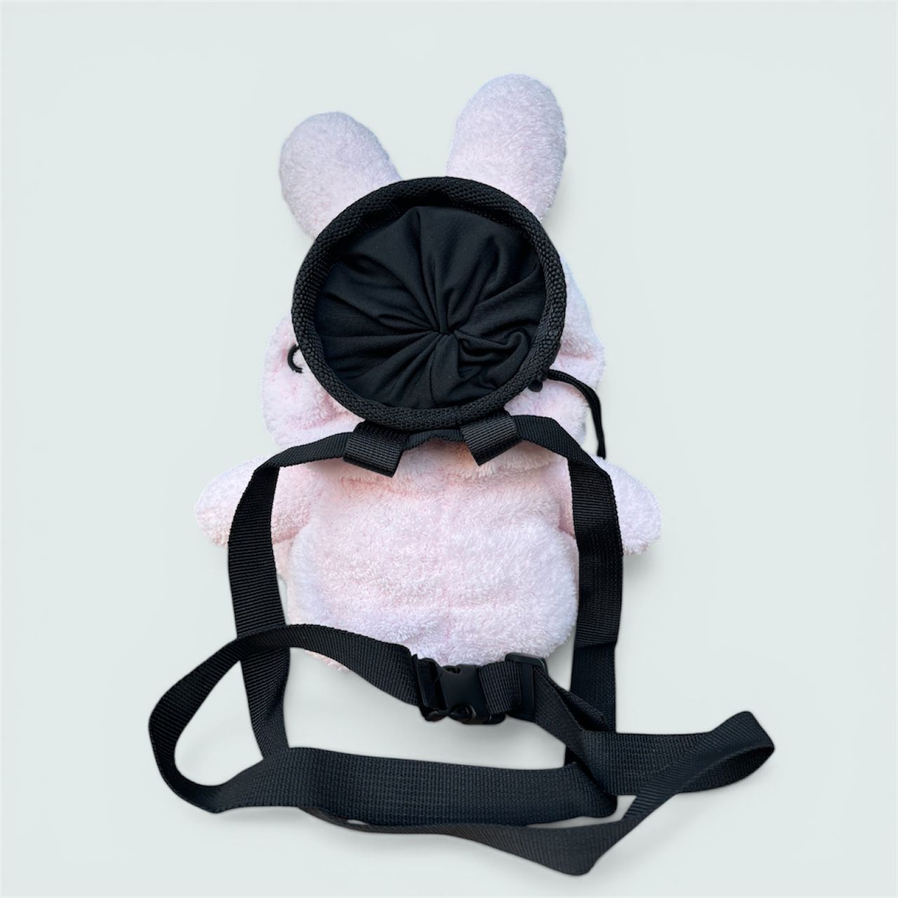 bunny chalk bag pink back view