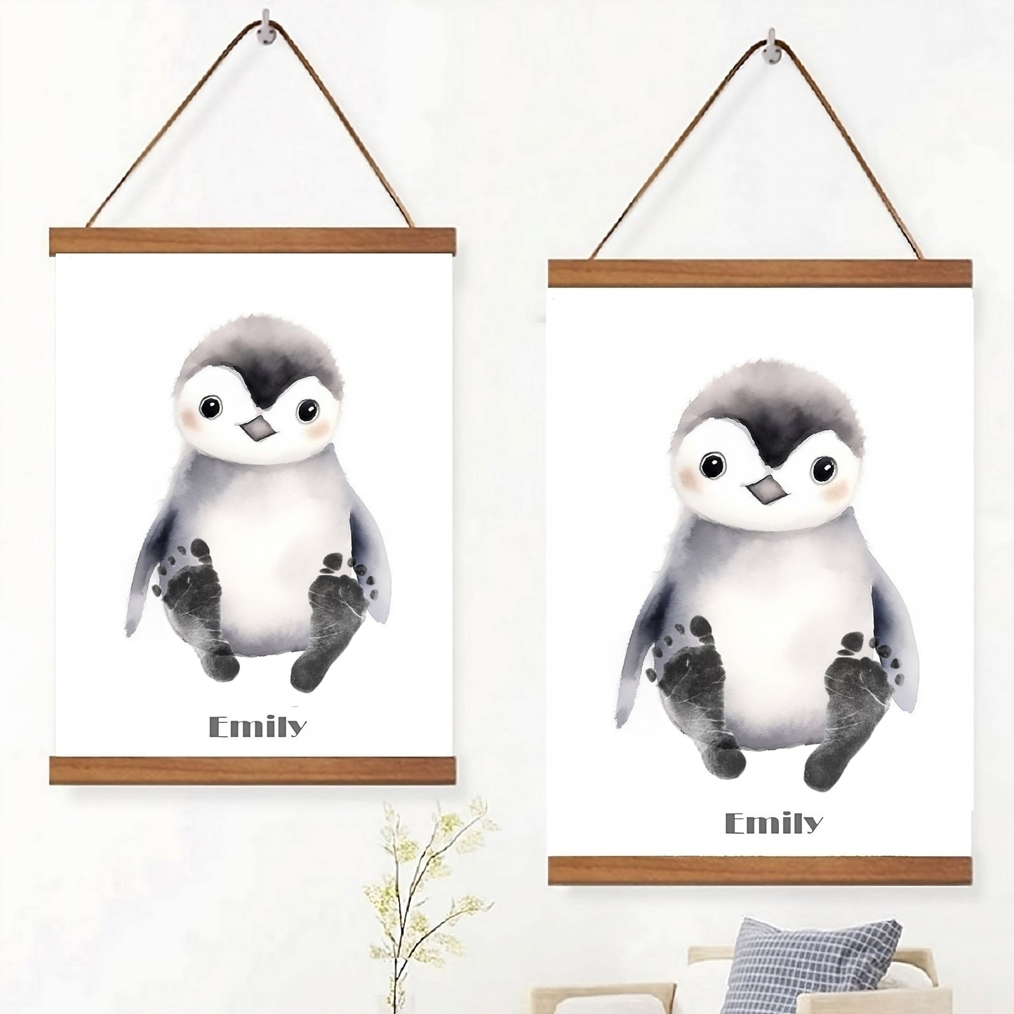 Baby Footprint Kit - Penguin (Digital File)