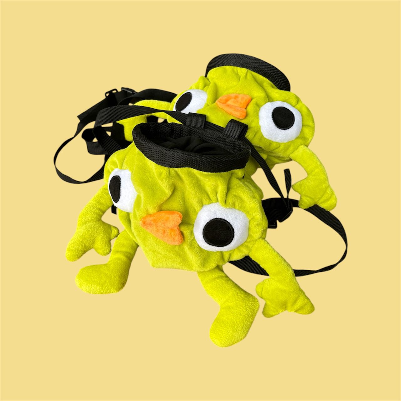 Bing-Bong-Green-Monster-Character-Chalk-Bag-Aesthetic-Bouldering-Gear