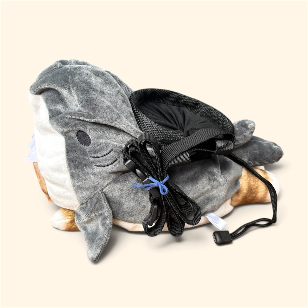 Grey Shark Cat Chalk bag side view
