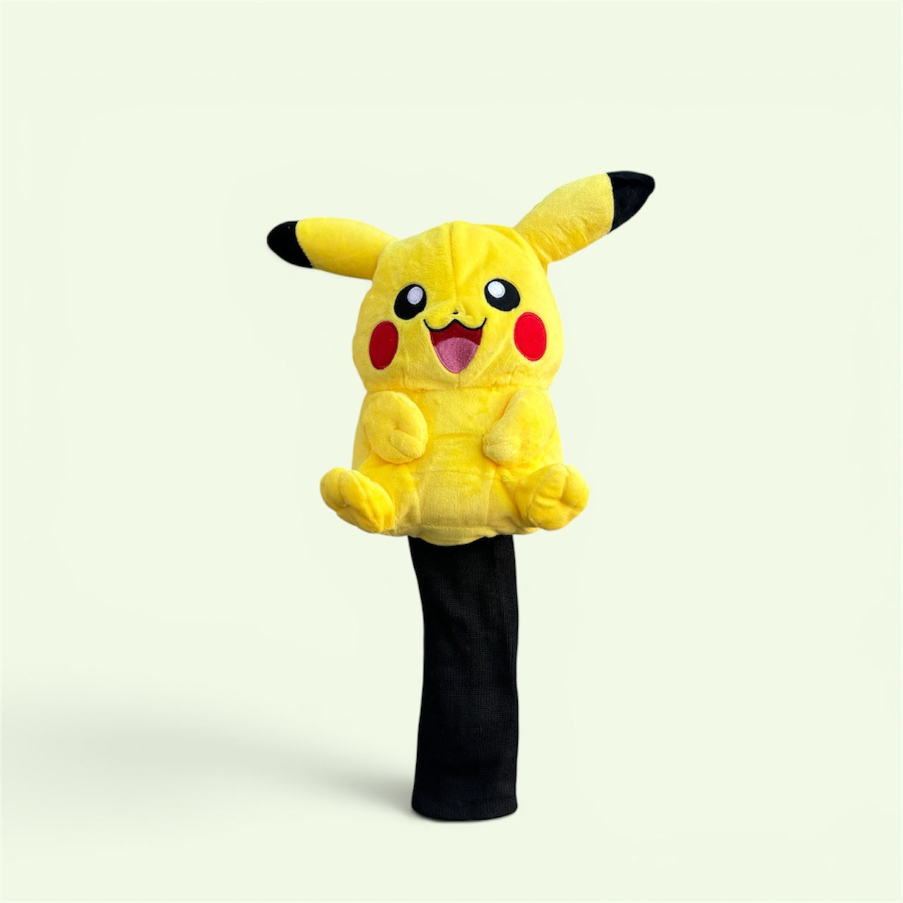  Pikachu hybrid headcover fitted to a rescue club