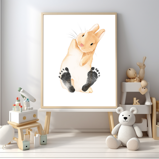 Baby Footprint Kit - Bunny (Digital File)