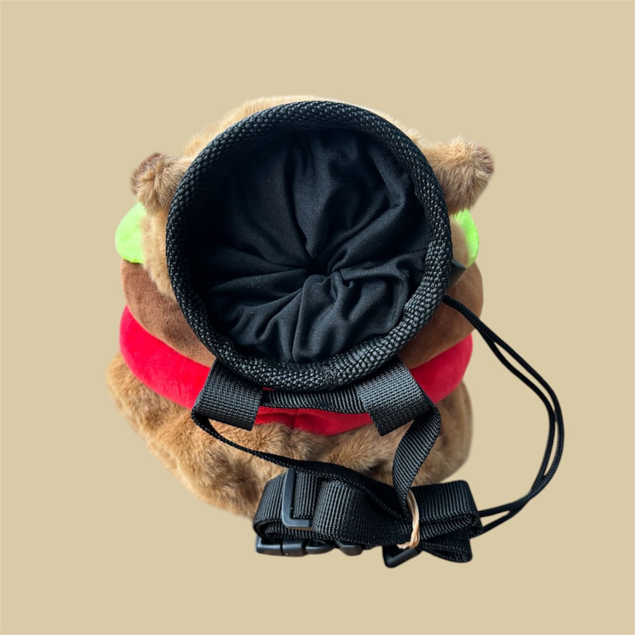 Funny-Animal-Chalk-Bag-with-Adjustable-Waist-Belt-and-Elastic-Brush-Loop