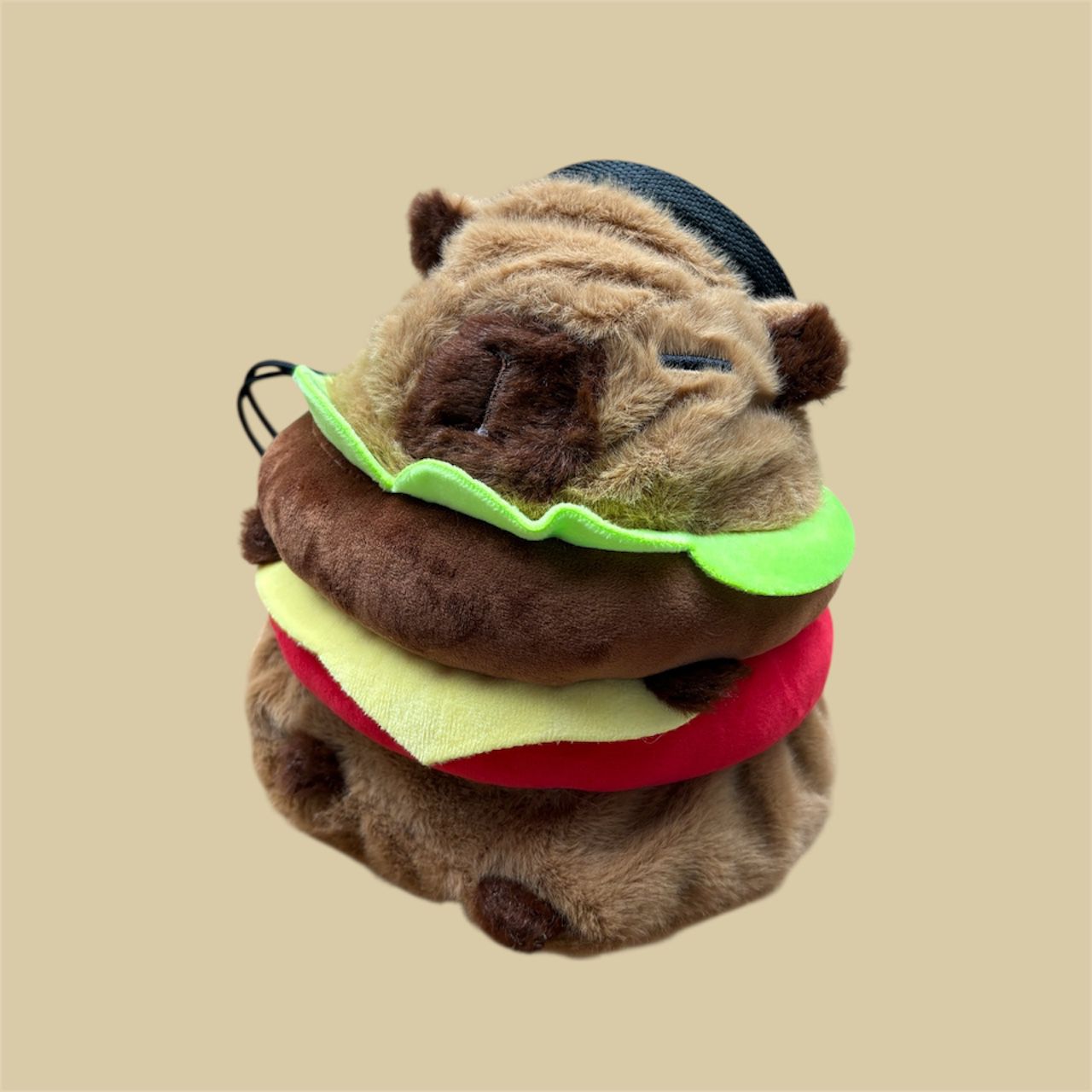 Capybara-Burger-Character-Chalk-Bag-Cute-Animal-Plush-Bouldering-Gear