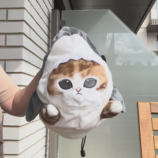Grey Shark Cat Chalk bag