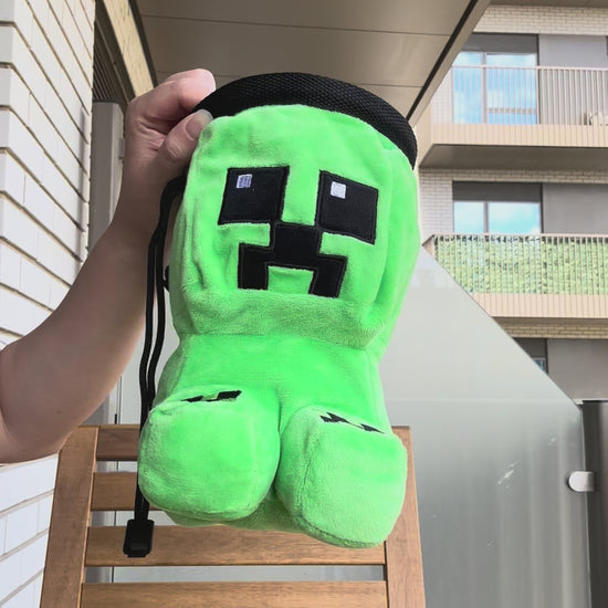 Minecraft Creeper Chalk Bag green