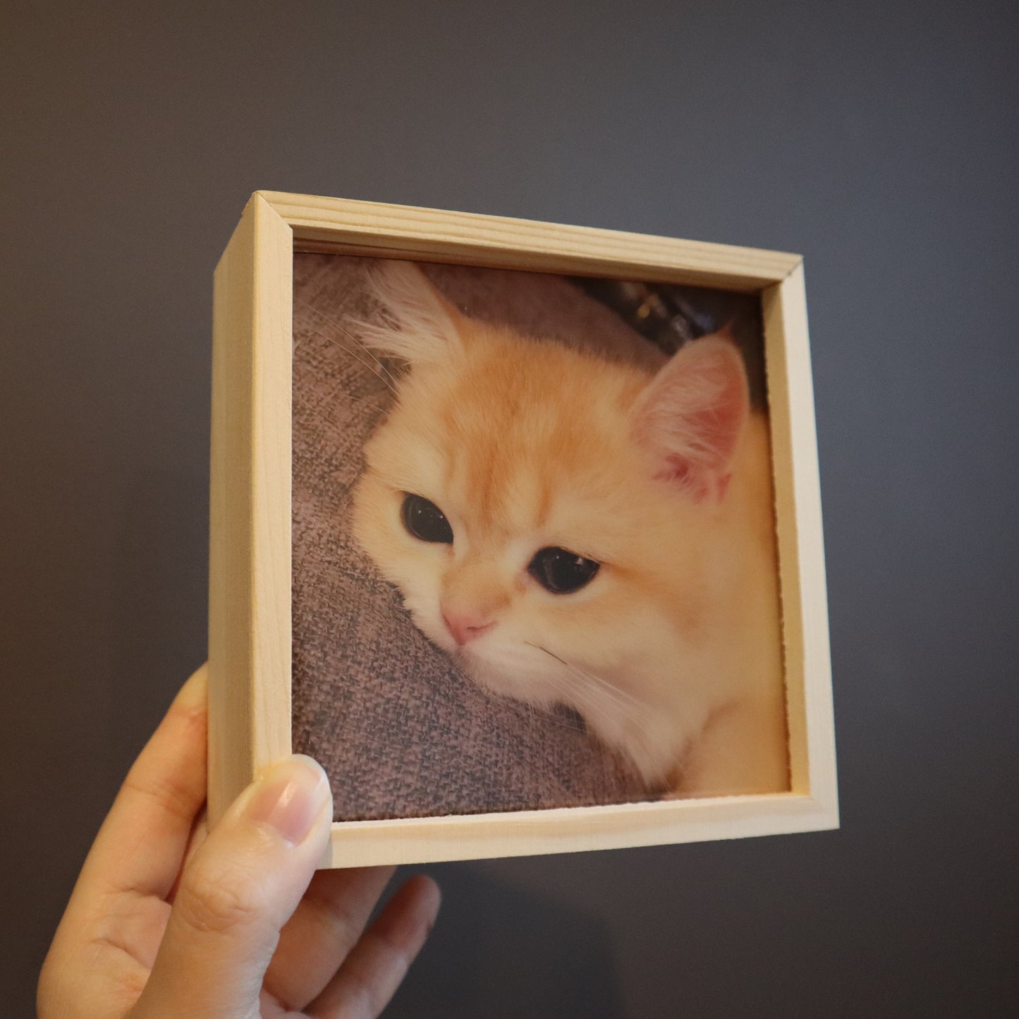 wood photo light box